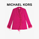 MICHAEL KORS迈克高仕 MK【七夕礼物】【2件85折】 女士毛毛饰西装外套 洋红色 684 M (2)
