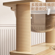 Long Pet Cat Climbing Frame Cat Nest Bold Large Cat Tree Integrated Space Capsule Cat Rack Small Household Small Space-Free Hemp Rope Cat Toy 127cm 4-layer Space Capsule Wooden House Model