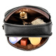 Beijing-Kauf von Frauentasche 2025 Neues modisches weiches Leder One-Shoulder-Shell-Tasche Frauen lässig vielseitige Crossbody-Tasche Handy-Tasche Schwarz schwarz