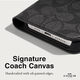 Coach 蔻驰钱包对开式 iPhone 15 Pro Max 手机壳 兼容 MagSafe - 标志性炭黑色