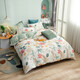 Grace 100% pure cotton 1.2 meters dormitory bed three-piece set four-piece set bed sheets and quilt cover single and double quilt cover bed sheets Mange Yayun rice 2m sheet four-piece set/quilt cover 220*240cm
