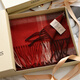 Ordo City cashmere family red cashmere plaid scarf for women in winter, warmth and thickened women's scarf Melbourne splicing red plaid