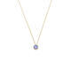 DR-FLVVS Fat Donglai quality tanzanite necklace Japanese natural 18 gold light luxury amethyst Akado pendant natural tanzanite necklace