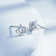 Mengjinyuan Platinum Earrings PT950 Crown Platinum Earrings as a birthday gift for your girlfriend