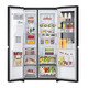 LG635L Doppeltertür Kühlschrank Automatische Eismaschine Perspektive Fenster mit luftgekühltem frostfreien Energiesparfrequenzumbau Haushalt Großkapazität 87D [Perspektive Fenstereismaschine] Schwarz S653Mep87d