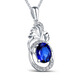 COASZE 2 carat tanzanite necklace for women 18 gold k inlaid with colored gemstones 2 carats 15.8 points diamond