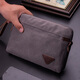 Cool Kangaroo Handbag Men's Clutch Men's Men's Men's Men'sbag Canvas grande capacité Business Casual Oxford Tissu Trendy Men's Sac Gray 24 * 16 * 3CM