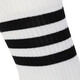 Adidas socks men's socks women's socks sports socks comfortable and breathable fitness training casual socks high-top stockings FH6628 white pair M-3942