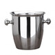 Mai Qixiang's creative thickened stainless steel red wine ice bucket for ice special champagne beer bucket bar ktv ice bucket commercial horn ice bucket /5L silver