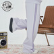 NEW BALANCE/NB embroidered jacket contrasting edge strip straight knitted women's sports trousers casual suit 6LD12122-IV XS