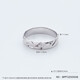 Jibaolou Pt950 platinum couple ring men and women platinum ring car stripe ring ring solid mouth couple ring 5.03g size 18