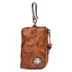 Slow Time Retro Old Leather Key Pack for Men and Women's Coupon Wallet Card Box Coat Leather Key Pack Waist Hanging Car Lock Pack Black
