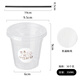 Baiji milk tea cup disposable drink cup with lid coffee cup beverage cup 350ML*30 set with sticker + straw