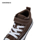 Converse children's boys and girls canvas shoes autumn new high-top trendy children's shoes A11523C brown 30 recommended foot length 18.5cm