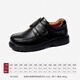 Zapatos de cuero de Snafi Boys 'Spring y Autumn Top Top Studing Whide Masculino Campus Campus de cuero negro zapatos de rendimiento de forma de niños de medio a grande Negro 38