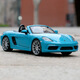 1:24 Porsche 718 boxster simulated alloy sports car model toys gift ornaments #21087 Porsche 718 red