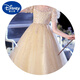 Vestido de noche de Disney Girls 2024 Nuevo princesa de alta gama Princesa Bode Flower Fiesta Fiesta de cumpleaños Show Piano Performance Disfraz White 160