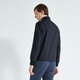 Jinba Chaqueta masculina Business Wool Wool Stand Collar Chaqueta corta Chaqueta corta BKDC3102 Deep Blue S (165)