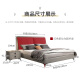 
Azusa House Bed Double Bed 1.8m 2m Simple Master Bed Large Bed Solid Wood Storage Bed Household Bed Leather Bed 7029#