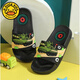 G.duck Tank Children's Slippers Summer Boys Soft Bottom Anti-Slip Bath Cartoon Household Children's Slippers Green 30 31 (30 Codes)