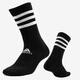 阿迪达斯 （adidas）袜子男袜女袜春秋款新款休闲袜跑步透气针织吸汗运动袜 FH6629黑色一双装/中筒 M（适合39-42码）