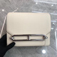 Bordifenasi leichte Luxus -Leder -Bag -Bag Damenbeutel Nase Tofu -Tasche Kangkang Bag Top Schicht Ziegenleder -Leder -Umhängetasche Schrägströme Handtasche Schwarze Goldschnalle kleine 18 cm Schwein Nase Tofu -Tasche
