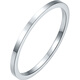 Saturday Fu PT950 platinum ring women's simple plain ring birthday gift B018507 No. 13, about 1.42g