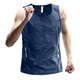 Allen Burton Sports Vest Men's Summer Thin Basketball Sports Training Sleeveless Quick Drying Clothes Ice Wire Running Marathon Candid Navy Blue [Speed ​​Drying, Breathable Ice Wire] L [120-140Jin [Jin equals 0.5 kg]]