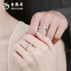 Lao Fengxiang's pure silver Pixiu couple rings, men's and women's high-end matching rings, high-end anniversary gifts for girlfriends and wives, pure silver * wealth-oriented women's rings