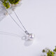 Tahitian Freshwater Pearl Pendant 11-12mm 925 Silver Universal Buckle Necklace Edison Pearl for Wife and Mom
