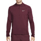 耐克（NIKE）官方官网舰店长袖T恤男士春季新款运动服跑步训练健身立领上衣 FB8565-681暗红色 2XL