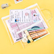 Jindeli-Prüfung Spezielle Tasche Full Transparent vertikaler Einkaufstasche A4 verdickte einfache Kapazitätsaufbewahrungsbeutel Mittelschüler Hochschule Aufnahme Prüfungsbeutel Handtasche Tutorial Tasche FB9857 Hochtransparente PVC-Prüfung Spezialstiftbeutel/Fb9852a