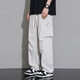 Dingfengbaoluo Seda de seda de secado rápido Pantalones casuales de secado rápido para hombres de trabajo estadounidenses masculinos de moda