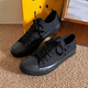 Tehaochuan Summer NUEVA Moda All-Black Casual Board Zapatos Zapatos de lona transpirables para el partido Sports Sports Student Anti-Slip y Wear Resistente Men's Shoes 6621 All-Black 41