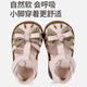 Shepherd Boy Shoes Girls Toe Toe Sandales Princesse Chaussures 2025 Été Nouveau bébé Chaussures bébé Soft Sole Front Shoes Flear Blossom Rice 20 chaussures à l'intérieur de la longueur 14,5 cm