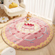 Village de Shantoulin Tapis rond Apprentissage des enfants Chaise à bascule allongée et rampe de sol chaise pivotante chaise pivotante coussin de la fille du salon de coeur fille canapé canapé gris anglais [plus sûr sans odeur] diamètre 200cm (nettoie une fois que vous sucez, facile à prendre en charge)