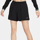 Nike (Nike) Femenino Set 2025 Summer NUEVA casualidad de manga clásica de manga corta Capas de manga corta tejido de cinco cultivos Conjunto de dos piezas DX7907-100 y FV6623-010 m (160)