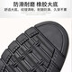 
Classic car summer men's leather shoes hole shoes hollow leather sandals men's summer breathable men's shoes genuine leather non-slip casual dad's shoes LYC9921 black 41