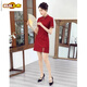 Chujing Red Cheongsam Summer 2025 New Improved Small Young Style Short Style High School Entrance Examination and College Entrance Examination Successful Red Beauty M 90-105