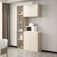 Fatepa 2025 new light luxury sideboard wine cabinet high cabinet modern simple living room wall kitchen cupboard storage cabinet solid wood multi-layer board package installation 140 sideboard with stone slab hanging cabinet