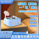 BURDO Children's Gramophone Puzzle Early Education Story Machine Children's Songs Ancient Poetry Player Grind Ears and Coax Recording Machine Toys Pink Gramophone + 55-piece magnetic card before bedtime