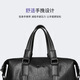 Cow mallette sac à main masculin Horizontal Business Casual Sac Men's Sac Mend Computer Sac C-9888 Black 14 pouces