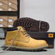 Zapatos de hombres de Carter Cat Martin Botas Martin Resistant Martin Mid-High Top Work Boots Casual Yellow Boots Brown 39