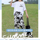 芭菲悦女童套装夏款装儿童装运动衣服中大童女孩短袖长裤夏季两件套衣服 681女熊猫套装-白 170建议身高160-170CM左右
