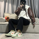 Nike Air Jordan 1 High Og'palomino 'Black Toe Erstes Jahr brauner schwarzer Männer Sportbasketballschuhe FB9934-300 Weißgrün Orange 45 (290 mm)