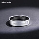Miss JuJu pt950 platinum ring for men, white gold, Perfect Match, single ring for women, 10#, about 5.6 grams, the amount will be refunded according to the actual weight.