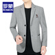 ROMON spring and autumn casual suit men's new business British style single suit for young and middle-aged men's casual suit jacket for men 8020 light brown color 180/XL size