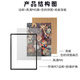 1000 piece puzzle photo frame 50x70 puzzle frame simple modern poster 50x75 universal sketch frame white puzzle frame with tools, film and back plate 50*75 cm