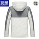 Romon Fack-Fit Fit Down Jacket Men's Corto 2025 Invierno Nuevo pato blanco con capucha, chaqueta cálida 9758 丨 Negro 丨 El hotel no está separado NUEVO NATORAL NACIONAL 9 185/XXL