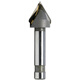 CLCEY alloy chamfer cutter straight handle through center 90 welding counter drilling tape 12356 degree V-slot tungsten steel milling cutter 206012 handle 90 total length